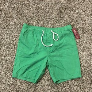 Green men’s beach shorts